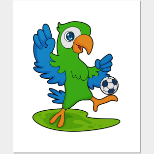 Parrot Soccer player Soccer Posters and Art